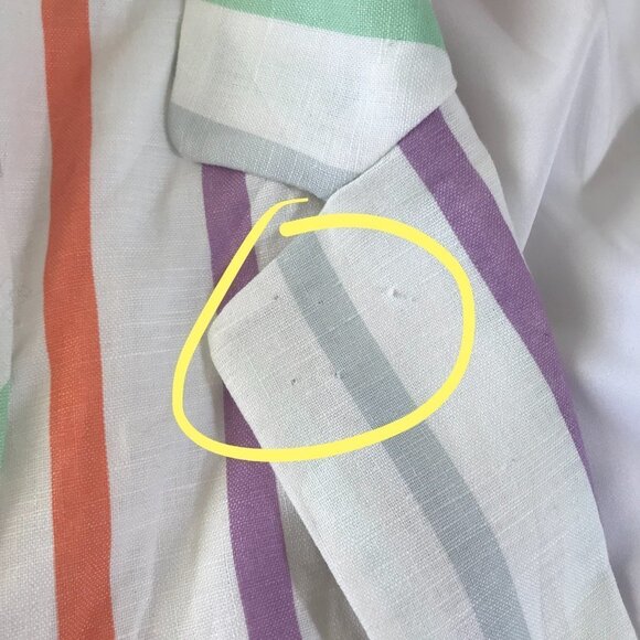 Modcloth NWT S Stripe Cotton-Linen Blazer - Picture 13 of 14